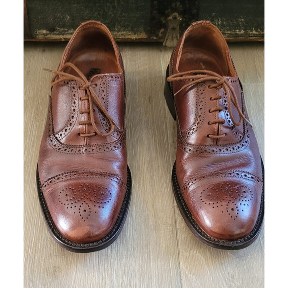 Spatarella Other - Spatarella Shoes Mens Size 10.5 Oxford Brogue Leather Made Italy Dress Formal